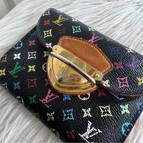 Louis Vuitton x Takashi Murakami Noir Multicolore Koala Wallet - Picture 3 of 14